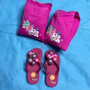 Summer Essentials Swim Toddler FlipFlops & Floaters